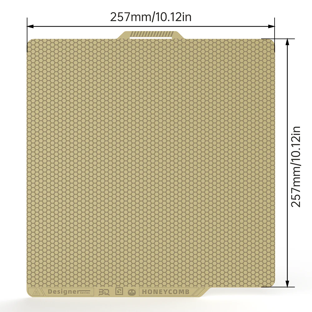 BIQU Panda Dual-Textured Designer Series Build Plate for Bambu X1/P1/A1 Series