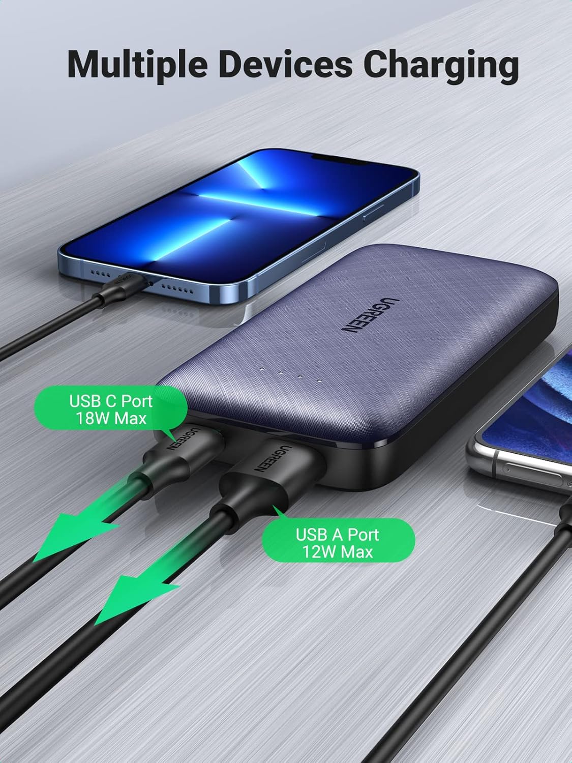 UGREEN 80749 20W 10000mAh USB C Power Bank [DG]