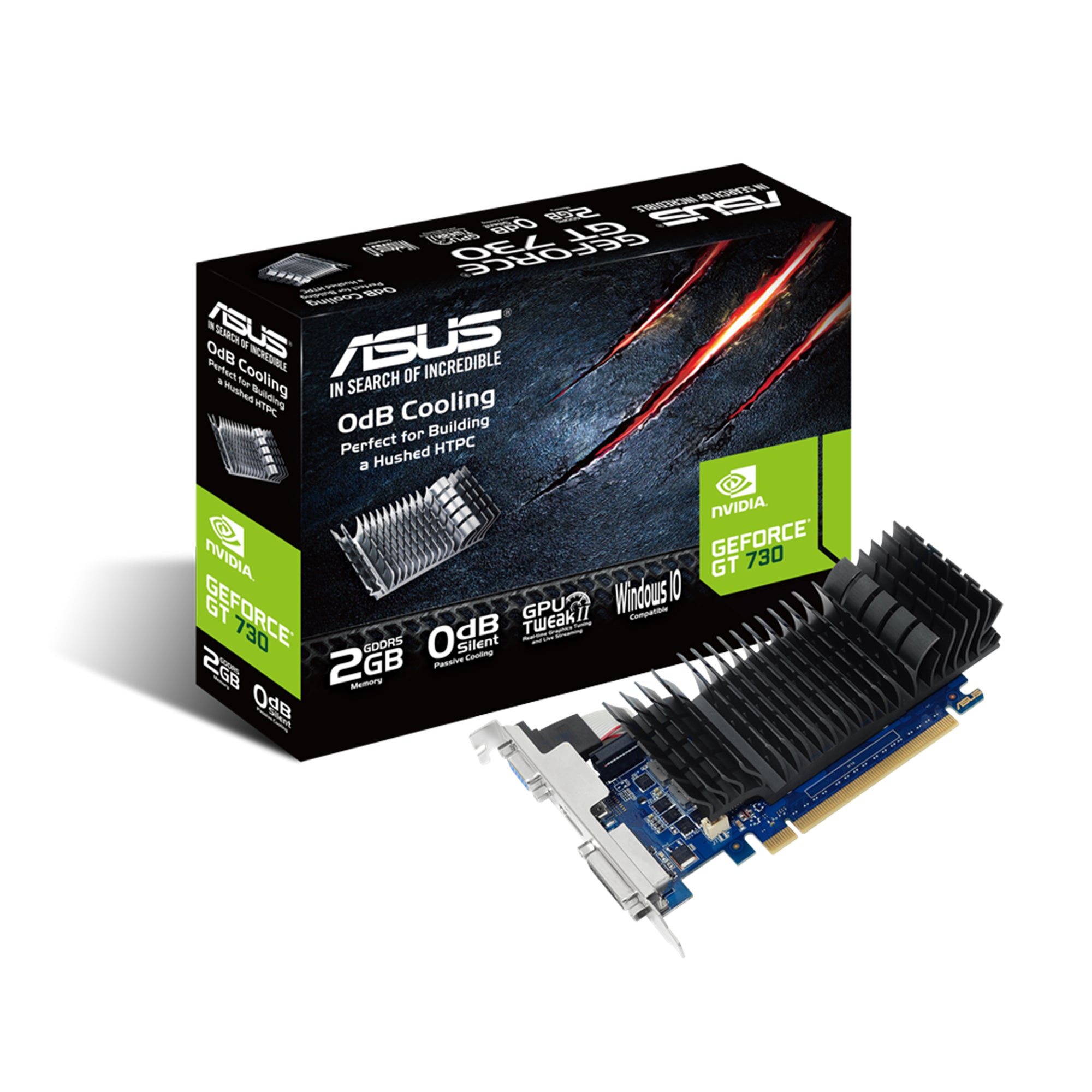 ASUS GeForce GT 730 Low Profile 2GB Video Card GT730-SL-2GD5-BRK [PC]