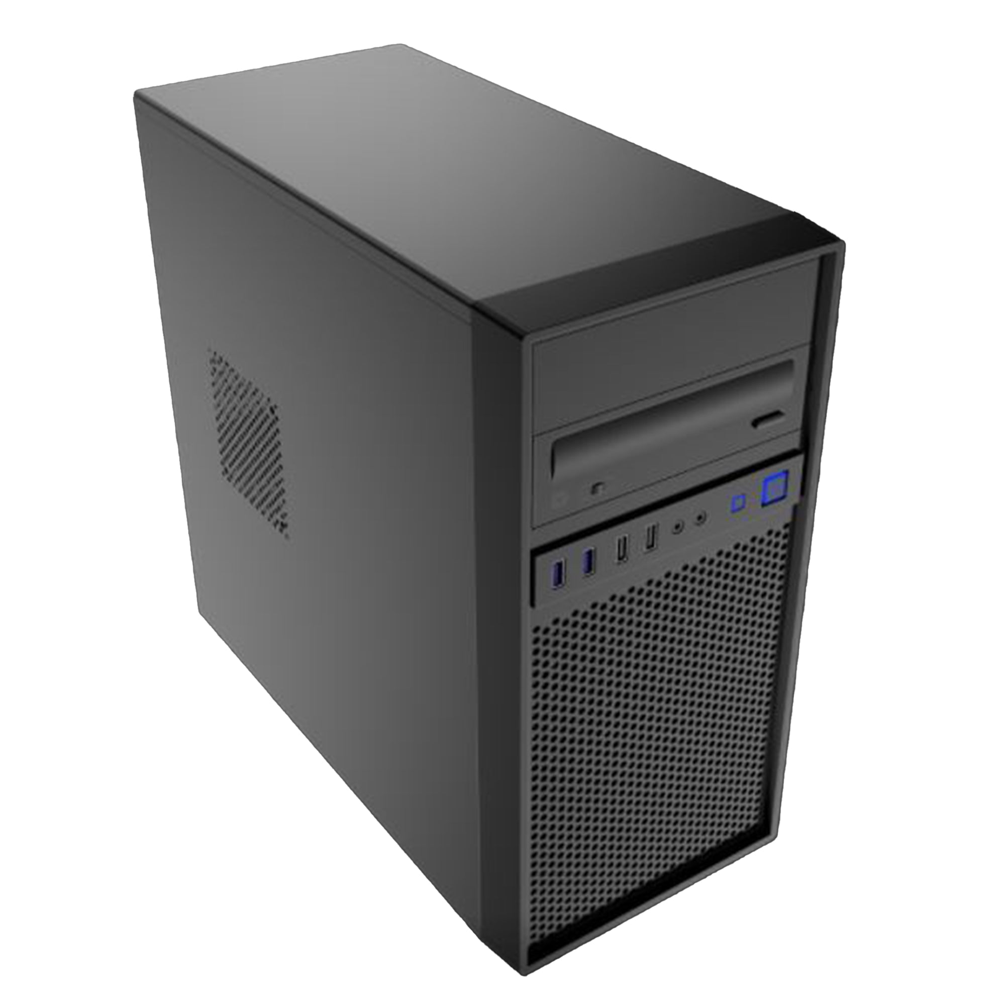 Aywun 307 Business & Office mATX with 500w PSU. 1x 5.25" and 1x 3.5" External, 24PIN ATX, 8PIN EPS, 2x USB3 +2x USB2 Front HD Audio. 2 Yrs Warranty [PC]