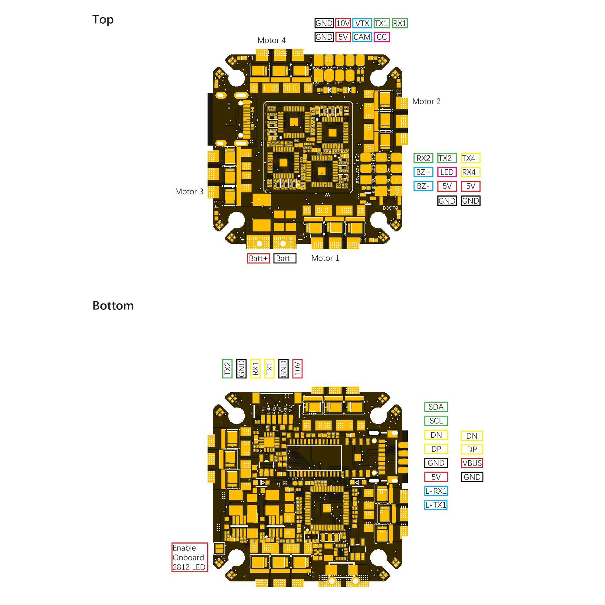 Airbot Fenix G4 4-6S AIO Toothpick/Whoop  ICM42688-P Flight Controller (w/ 35A 32Bit AM32 4in1 ESC)