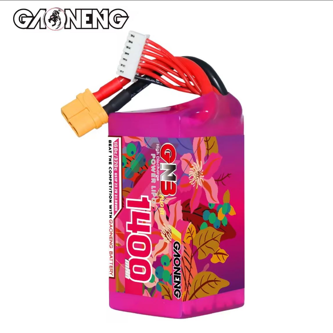 GAONENG GNB 6S 22.2V 1400mAh XT60 LiPo Battery [DG]