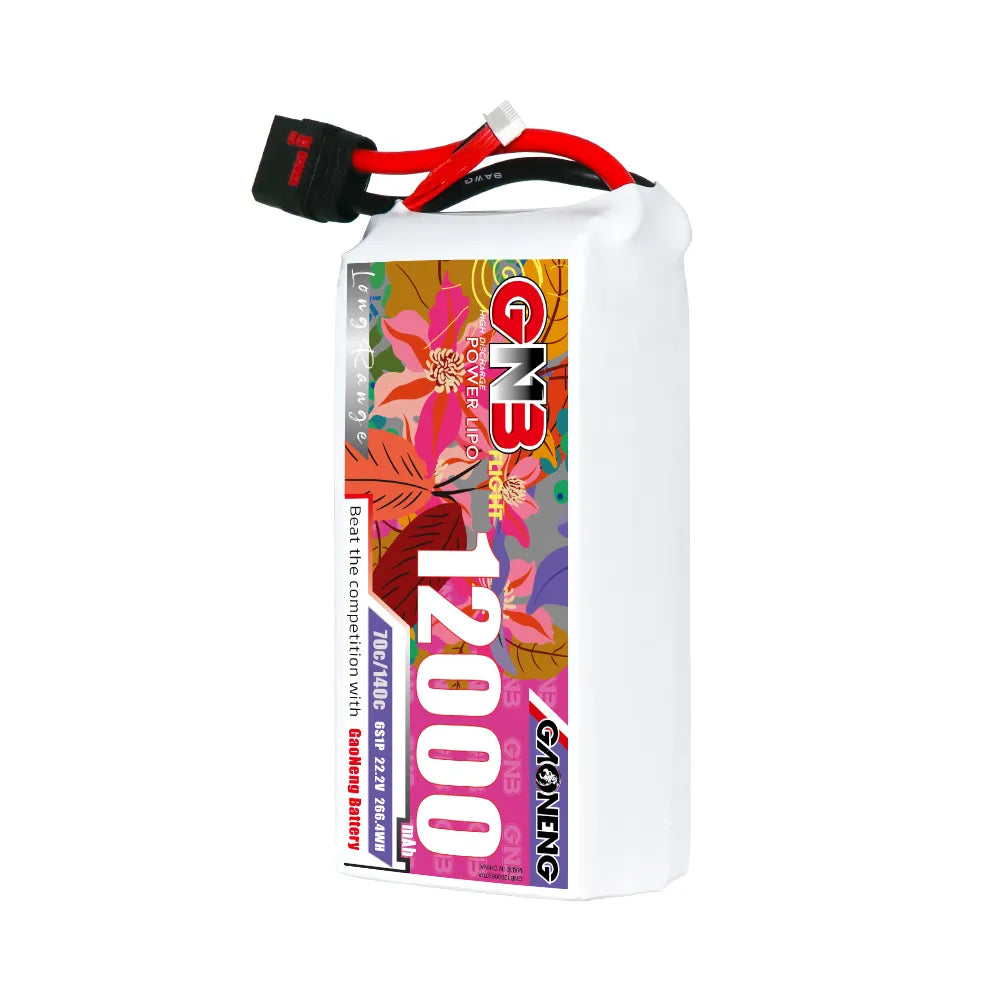 GAONENG GNB 6S1P 22.2V 12000mAh 70C RC LiPo Battery QS8 [DG]