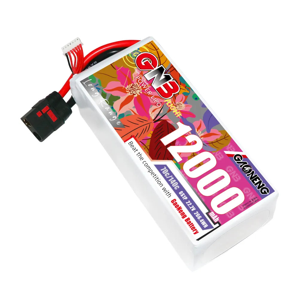 GAONENG GNB 6S1P 22.2V 12000mAh 70C RC LiPo Battery QS8 [DG]