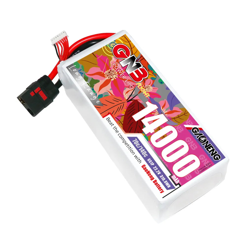 GAONENG GNB 6S1P 22.2V 14000mAh 70C RC LiPo Battery QS8 [DG]