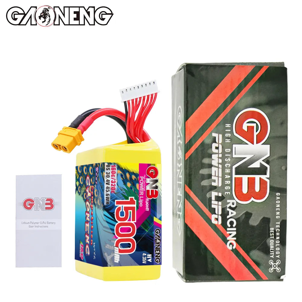 GAONENG GNB LiHV 8S 30.4V 1500mAh 160C XT60 LiPo Battery [DG]