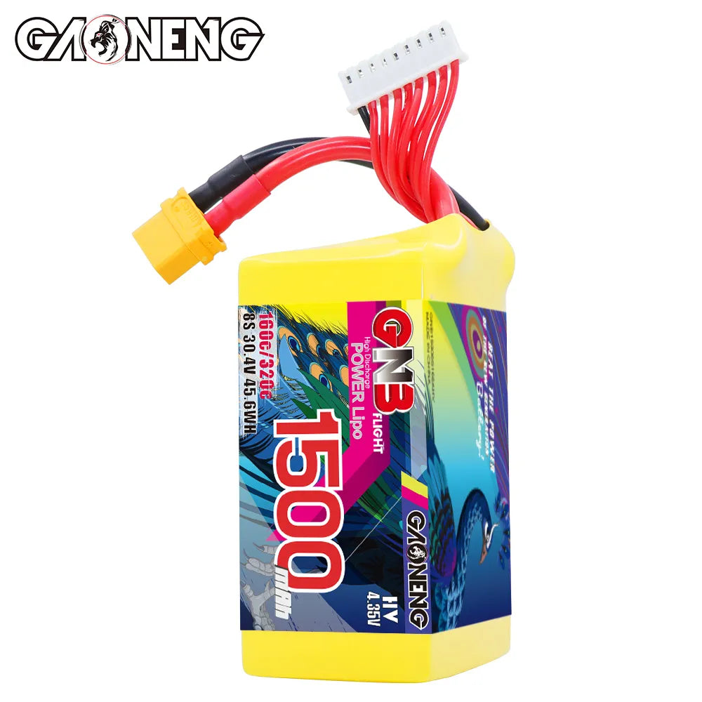 GAONENG GNB LiHV 8S 30.4V 1500mAh 160C XT60 LiPo Battery [DG]