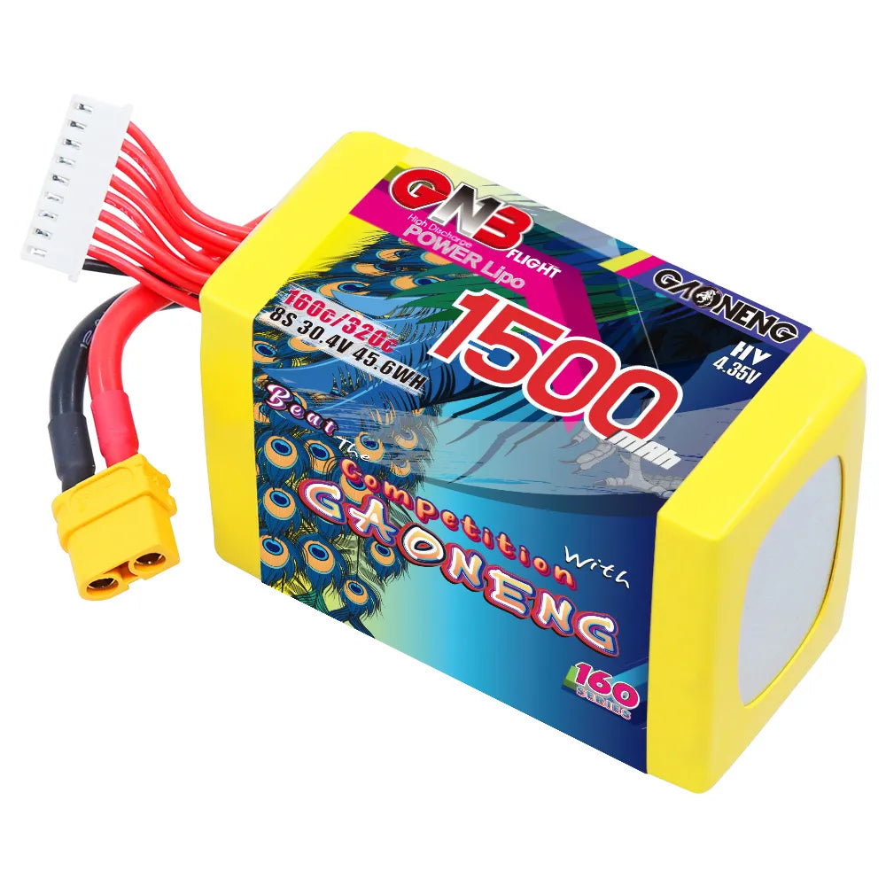 GAONENG GNB LiHV 8S 30.4V 1500mAh 160C XT60 LiPo Battery [DG]