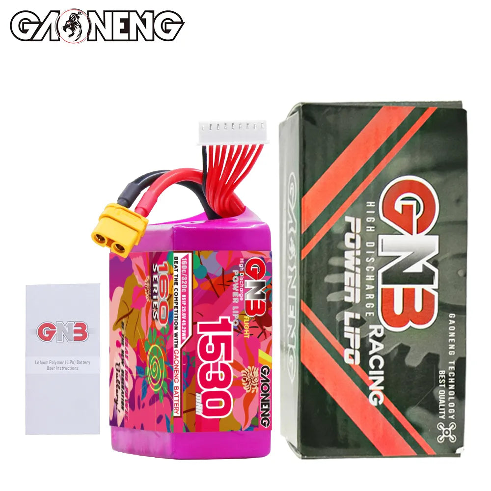 GAONENG GNB 8S 29.6V 1530mah 160C XT60 LiPo Battery [DG]