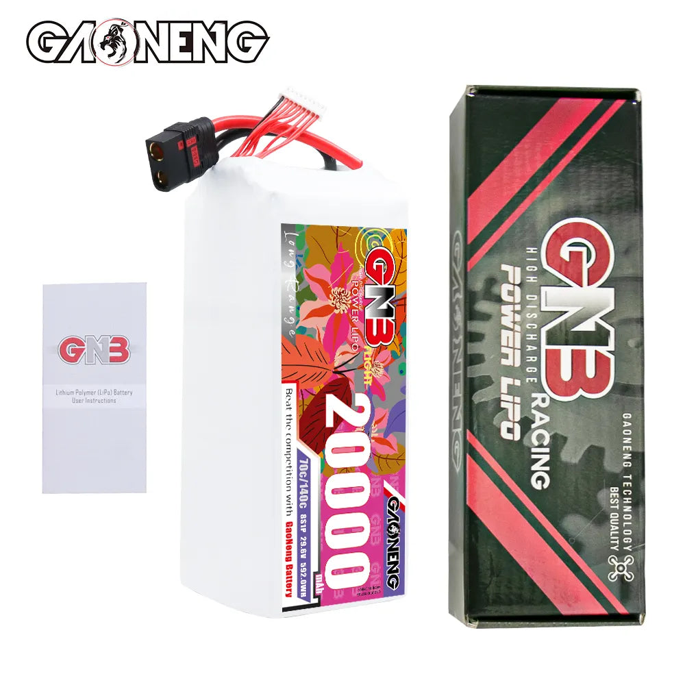 GAONENG GNB 8S1P 22.2V 20000mAh 70C RC LiPo Battery QS8 [DG]