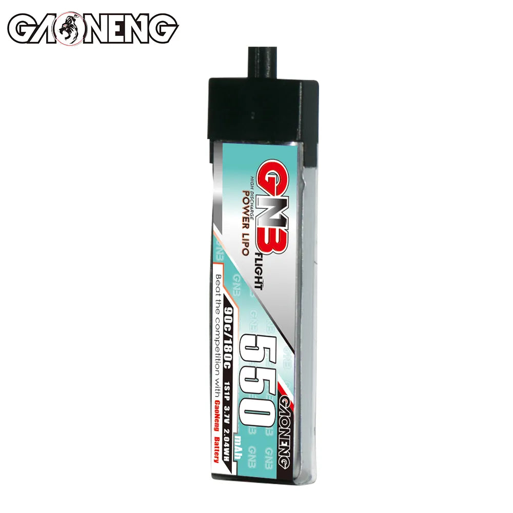 GAONENG GNB 1S 3.7V 550mAh 90C A30 Plastic Head LiPo Battery 4pc [DG]