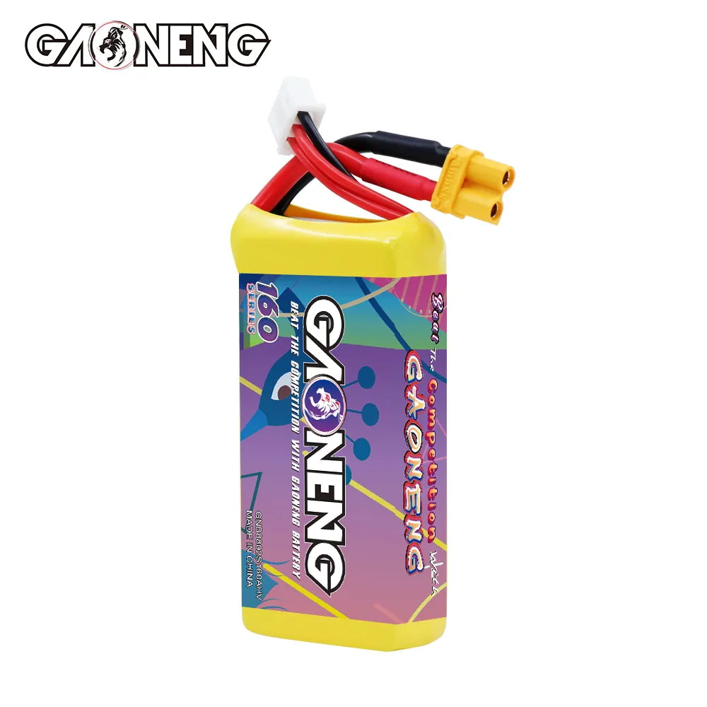 GAONENG GNB LiHV 2S 7.6V 880mah 160C XT30 LiPo Battery [DG}