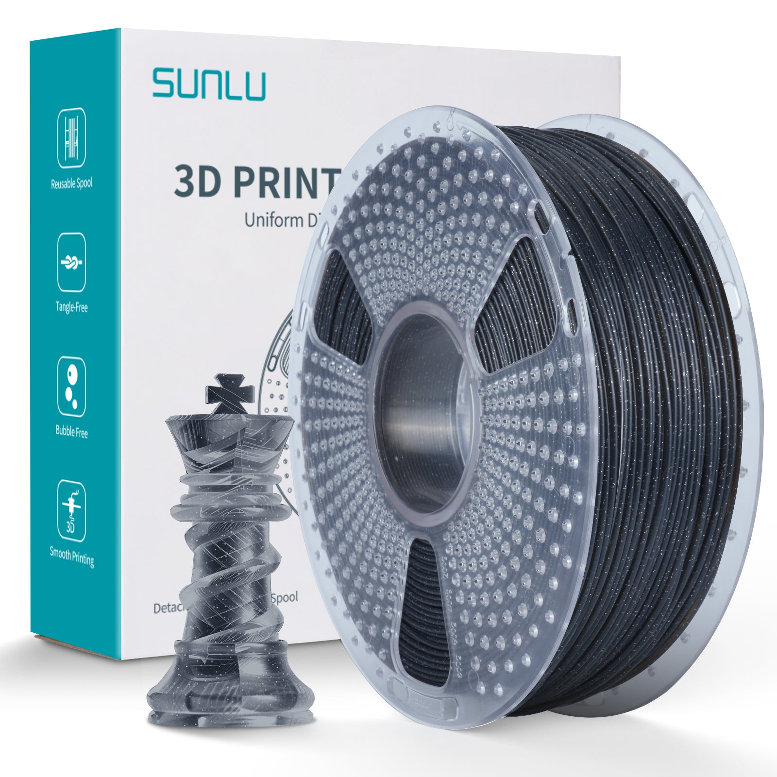 Sunlu PLA Twinkling 3D Print Filament 1.75mm 1kg