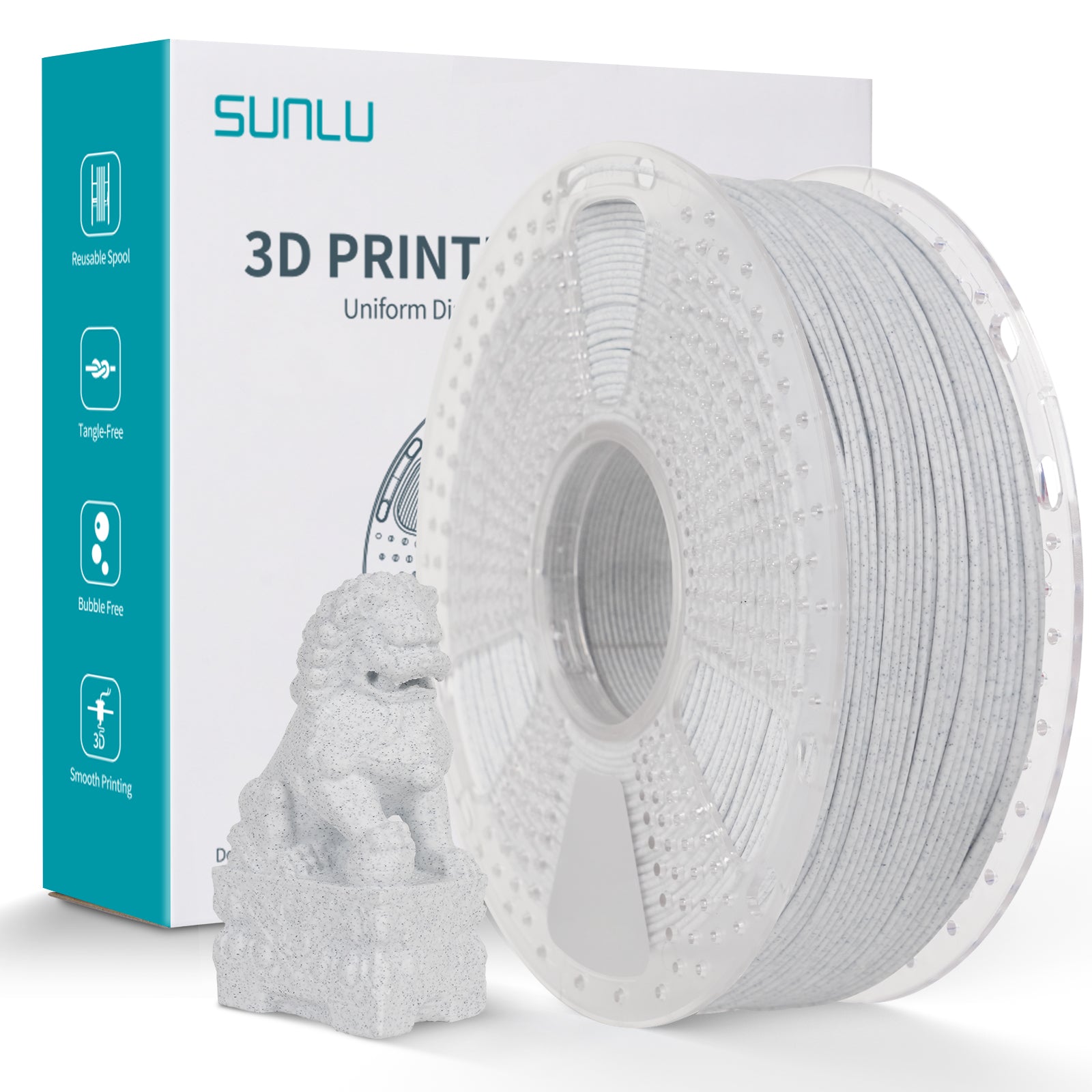 Sunlu Marble PLA Filament 1.75mm 1kg