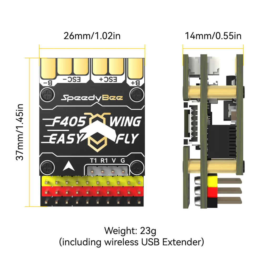 SpeedyBee F405 WING MINI Fixed Wing Flight Controller