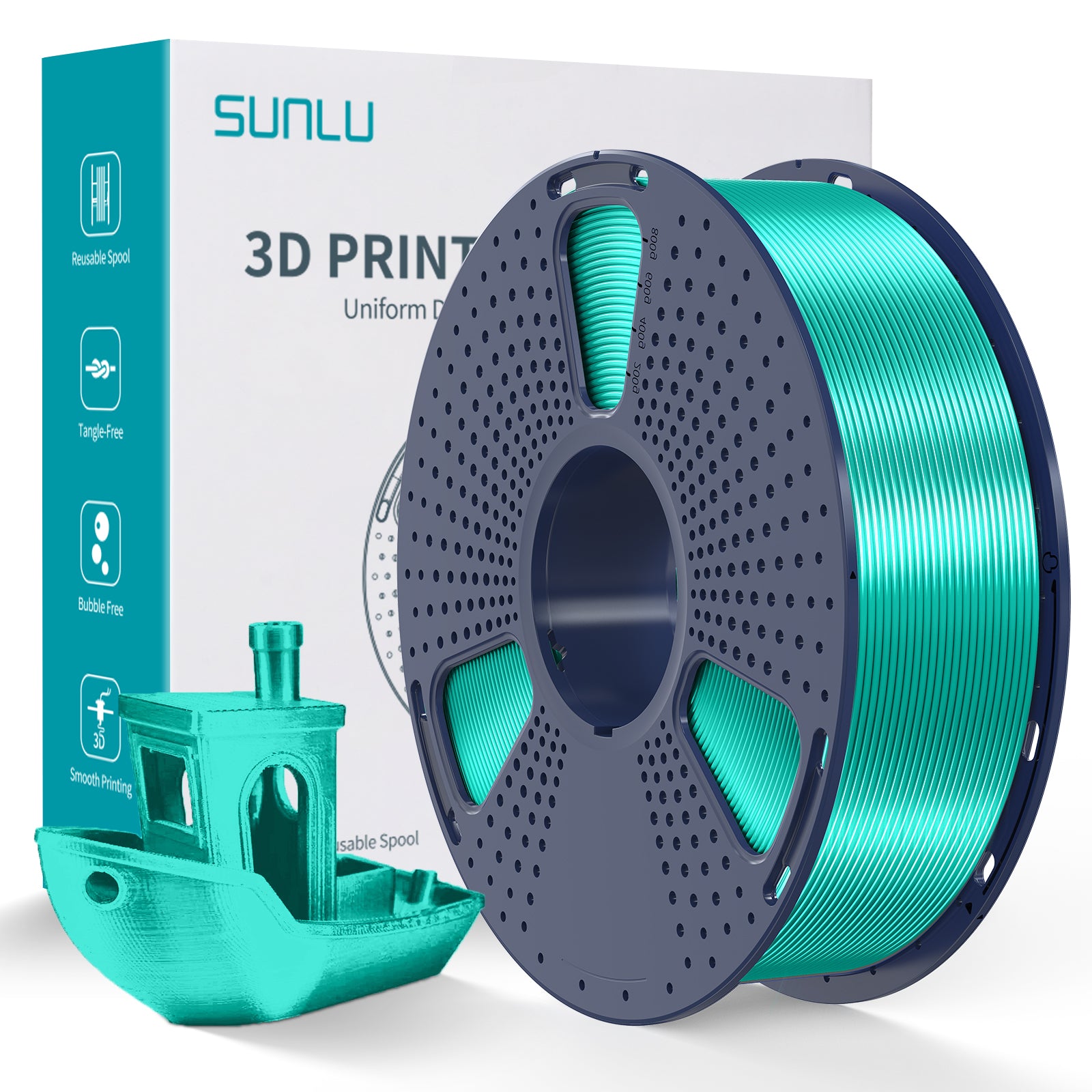 Sunlu Silk PLA+ 3D Print Filament 1.75mm 1kg