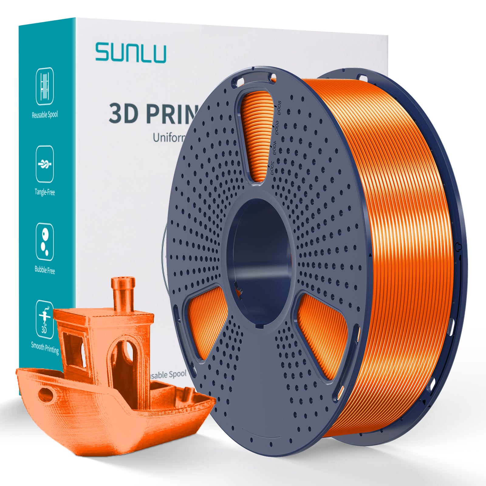 Sunlu Silk PLA+ 3D Print Filament 1.75mm 1kg