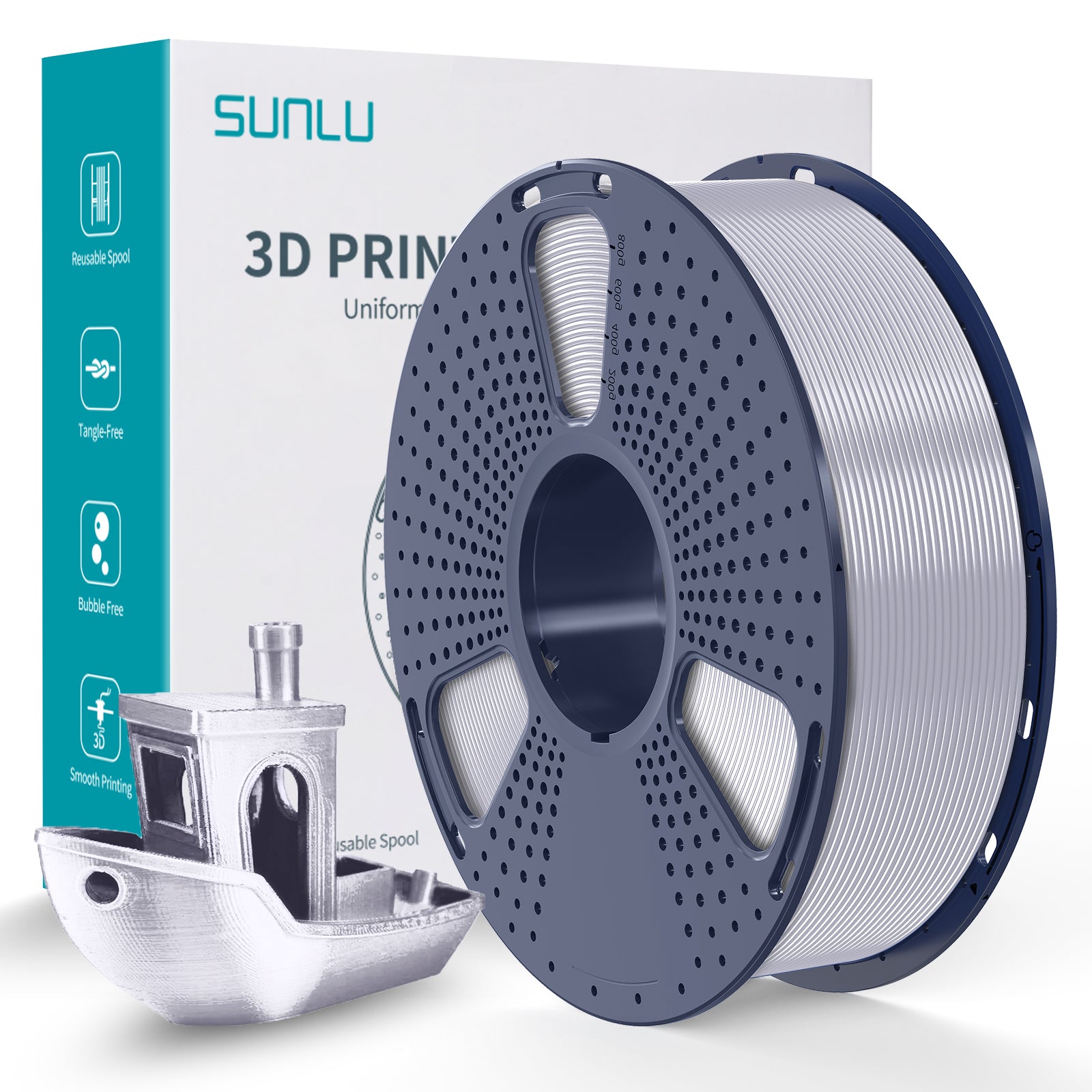 Sunlu Silk PLA+ 3D Print Filament 1.75mm 1kg