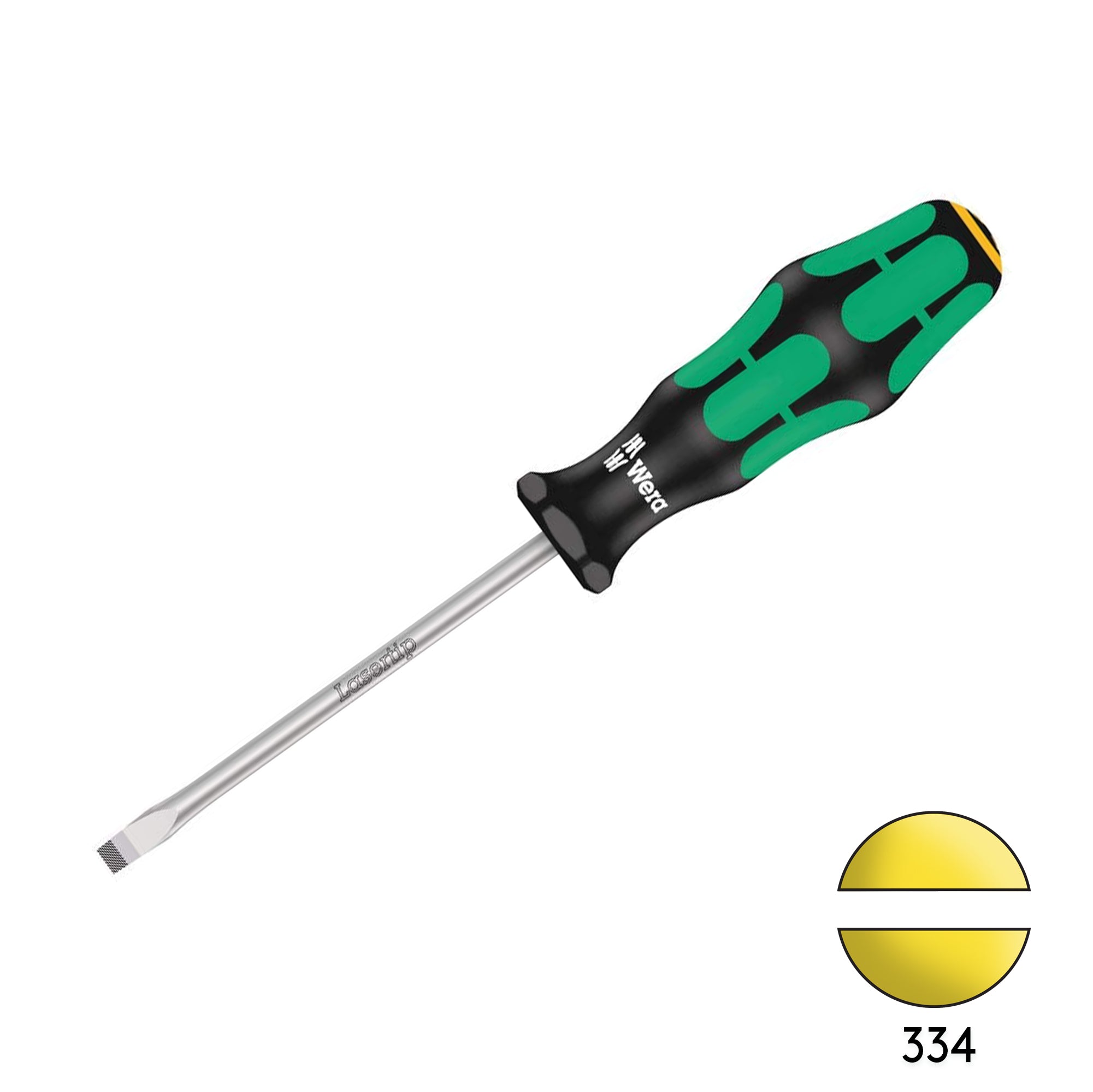 Wera 334 0.8 x 5.0 x 100mm Slotted Flat Head Screwdriver 05007610001