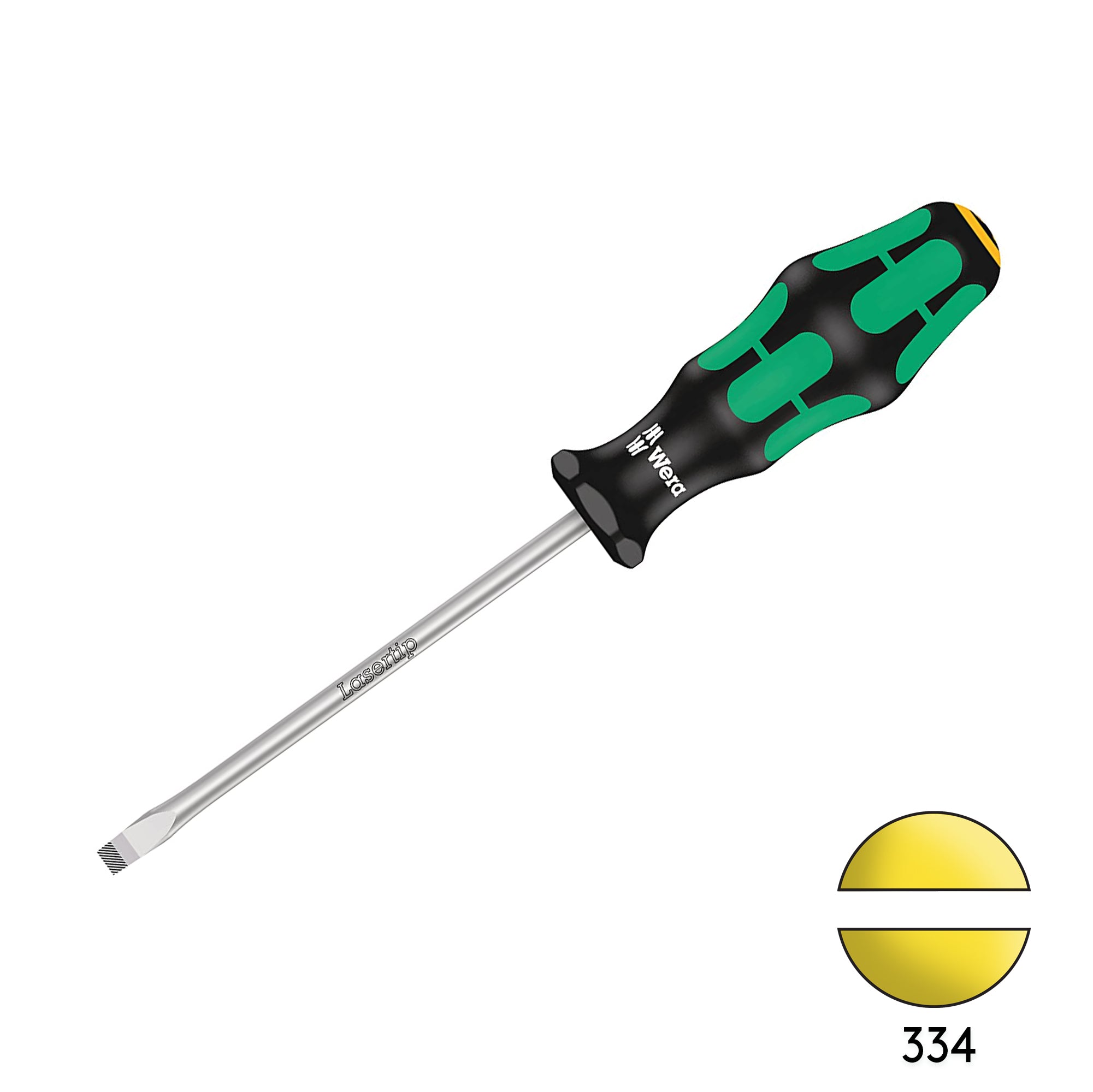 Wera 334 1.0 x 6.0 x 125mm Slotted Flat Head Screwdriver 05007620001