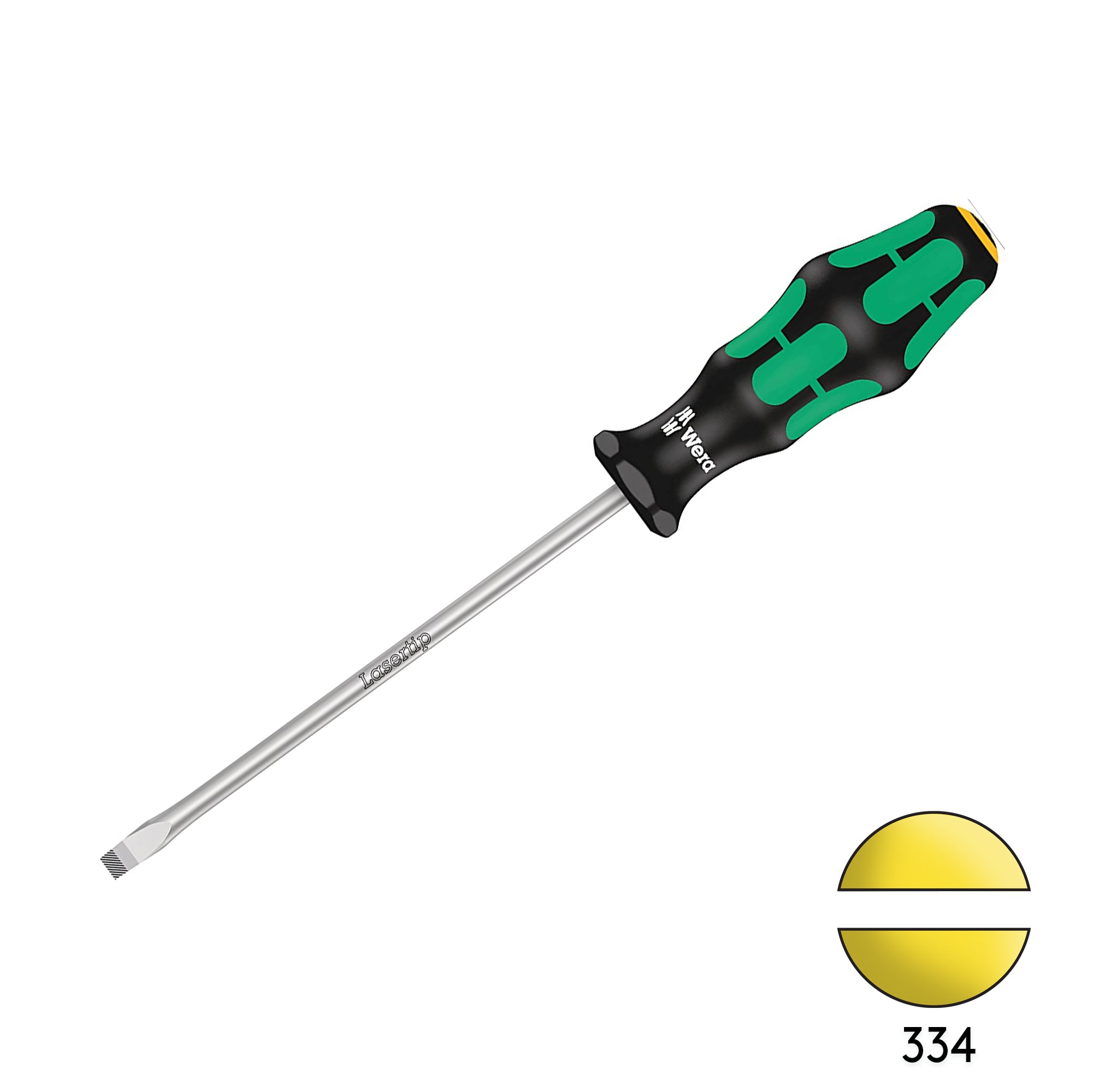 Wera 334 1.2 x 6.5 x 150mm Slotted Flat Head Screwdriver 05110010001