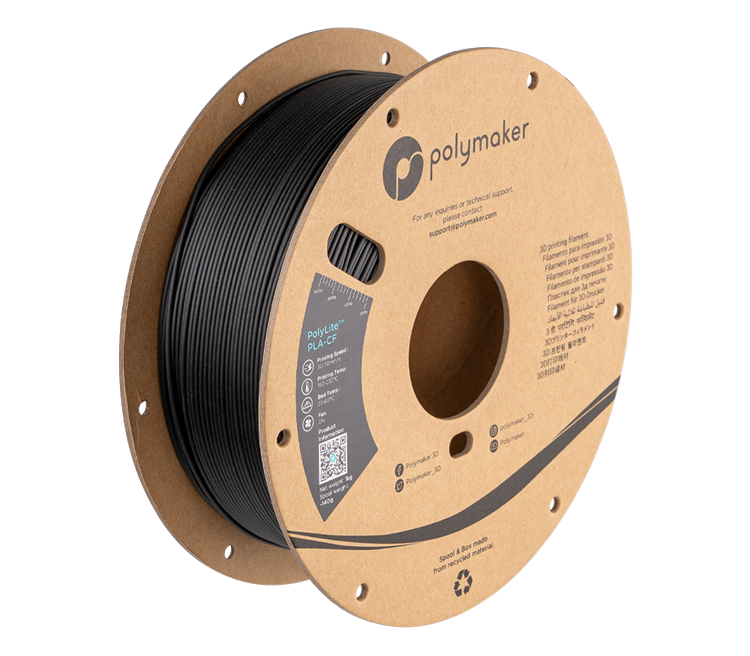 Polymaker PolyLite Matte PLA-CF 1.75mm Filament 1kg