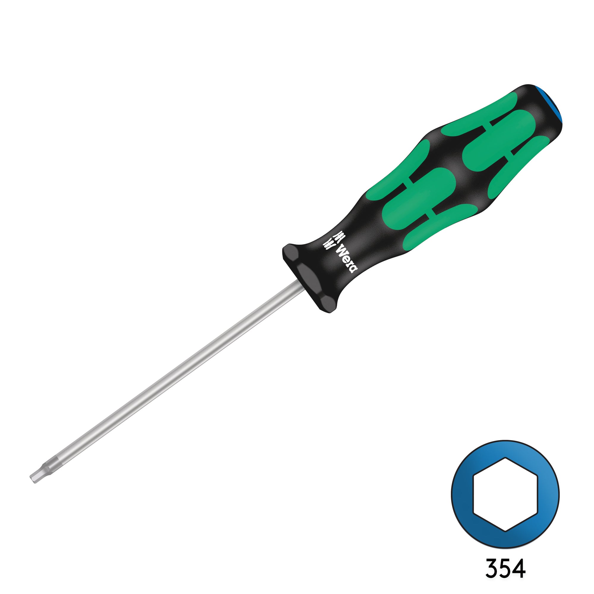 Wera 354 2mm x 75mm Hex Screw Driver 05023105001