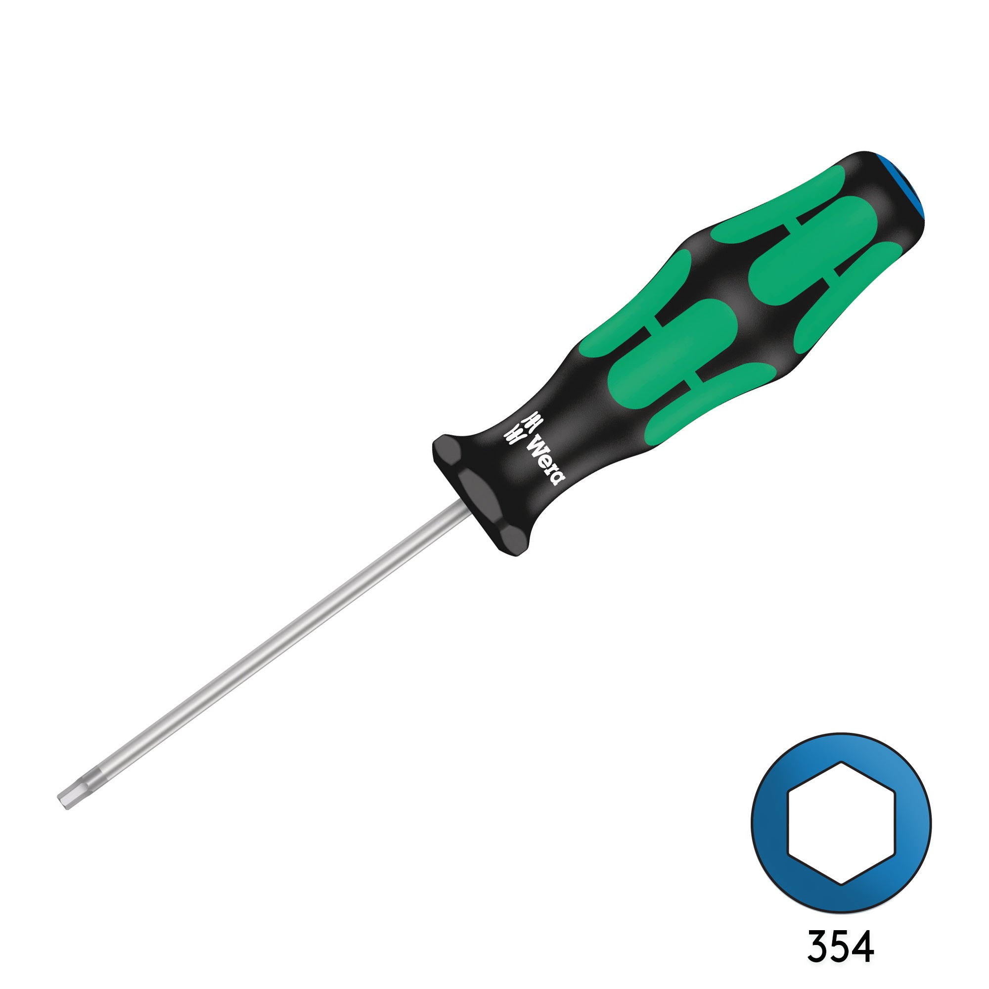 Wera 354 2.5mm x 75mm Hex Screw Driver 05023107001