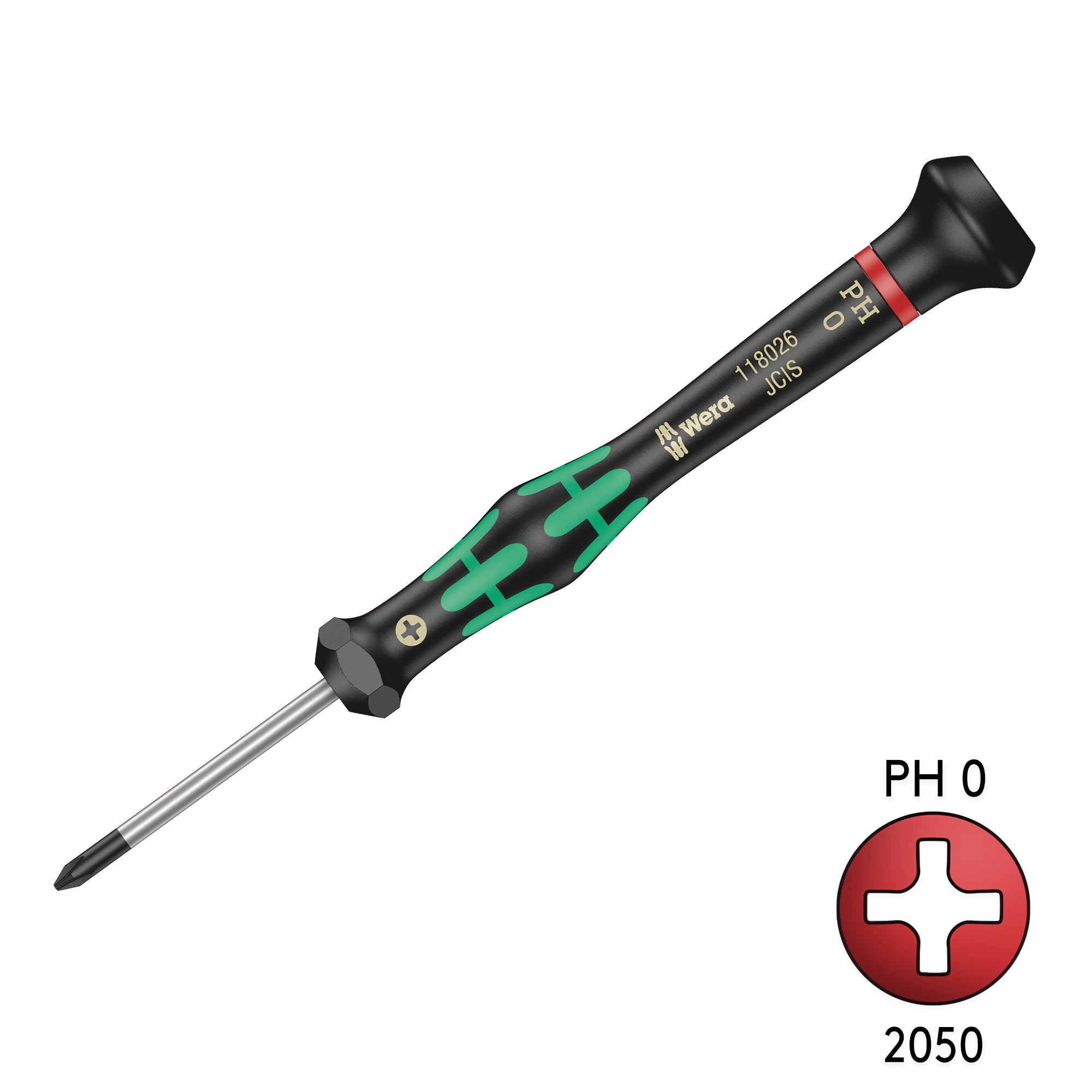 Wera 2050 PH 0 X 40mm Precision Phillips Screw Driver 05118026001