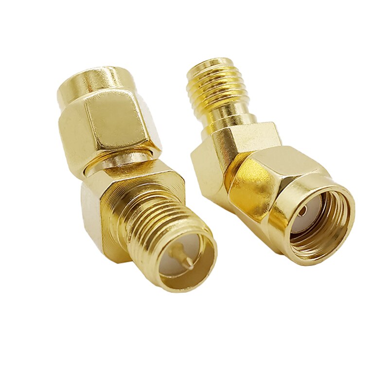 RP-SMA Female to RP-SMA Female 45 Degree Connector