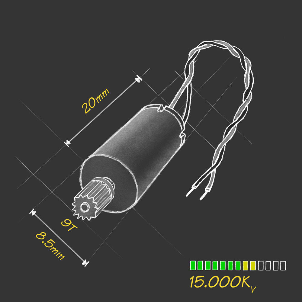 Micro Motor Warehouse CL-0820-15-9T coreless brushed motor