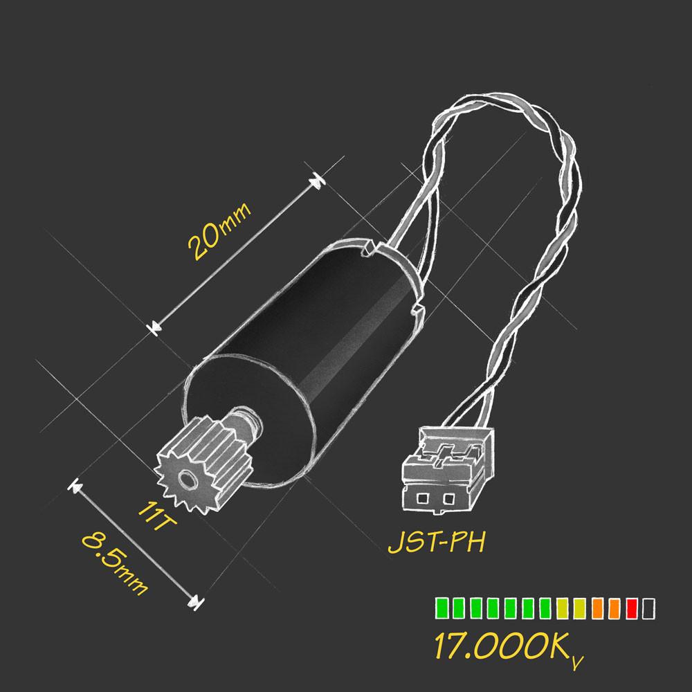 Micro Motor Warehouse CL-0820-17-11T coreless motor for Latrax Alias