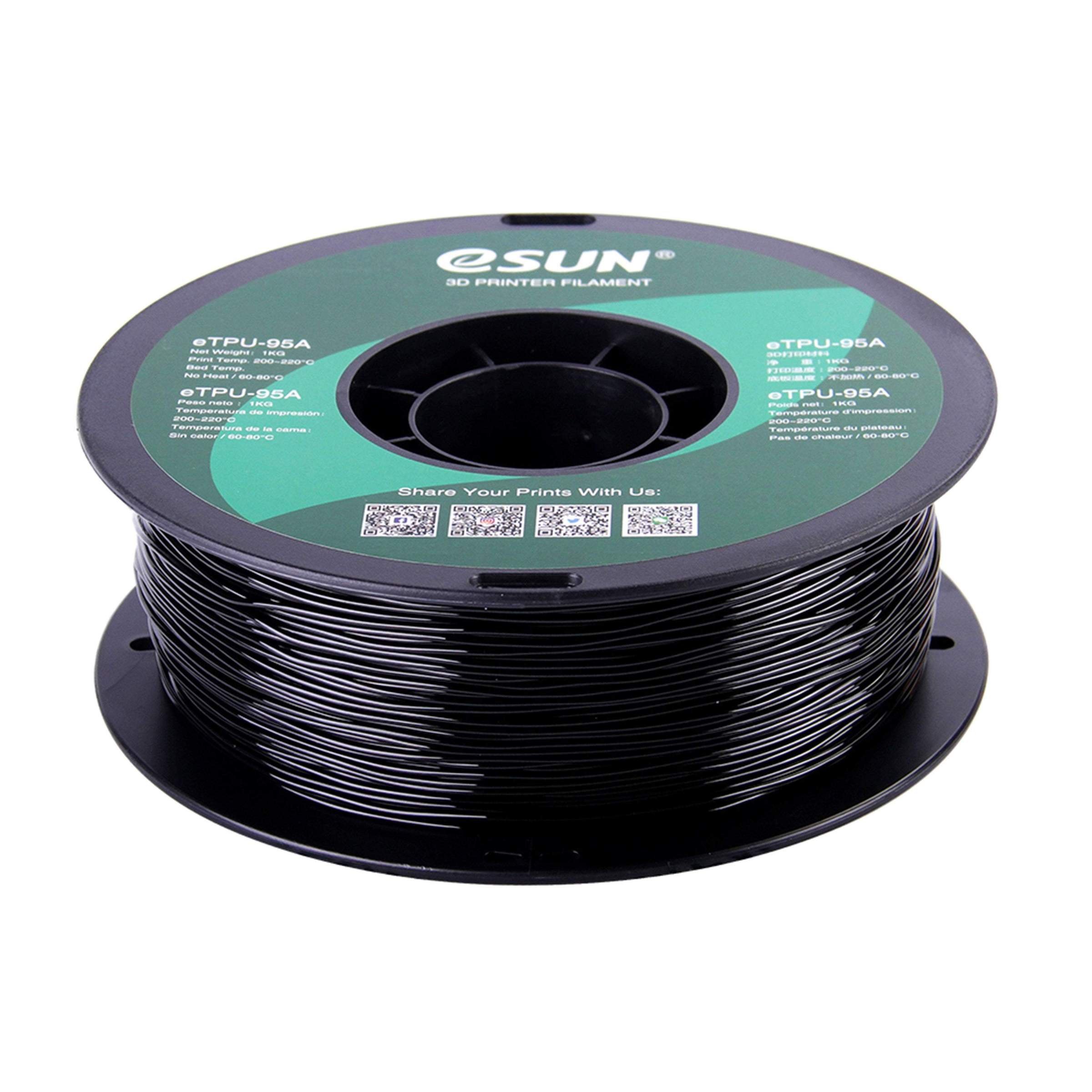 eSun TPU 95A Flexible 3D Print Filament 1.75mm 1kg